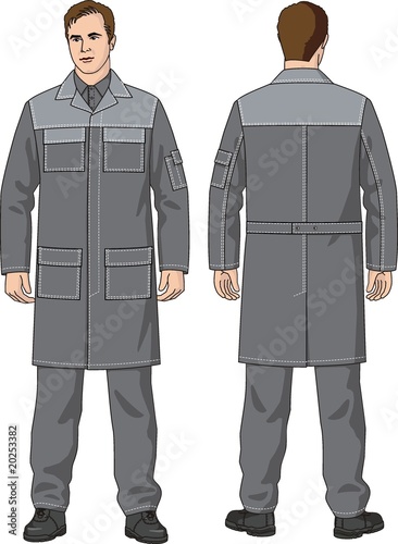 The man in a dressing gown