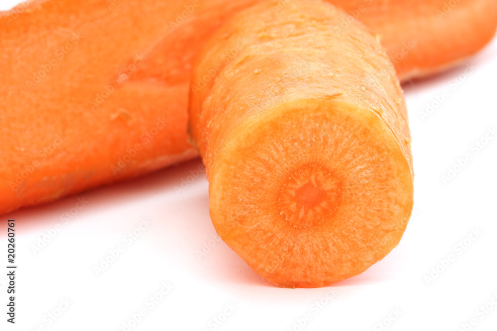 Carrot on white Carrot on white