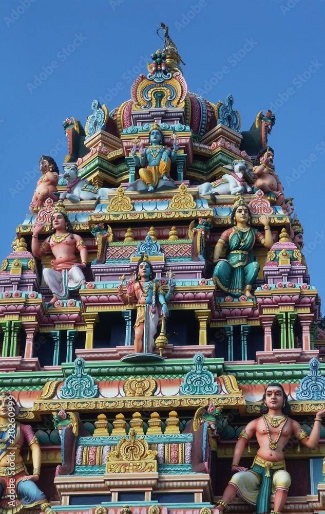 Fototapeta premium Mauritius , Hindu , Tamil Tempel