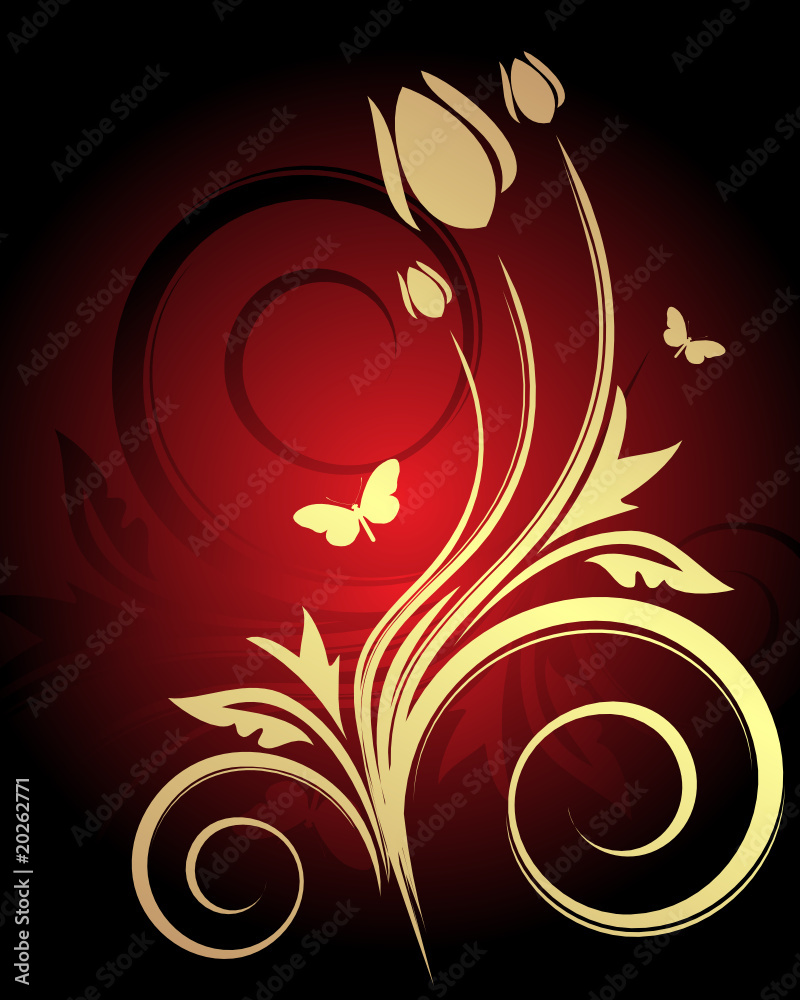 Floral background with place for your text Floral background with place for your text