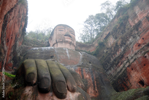 Leshan Giant Buddha in Mt.Emei of china photo