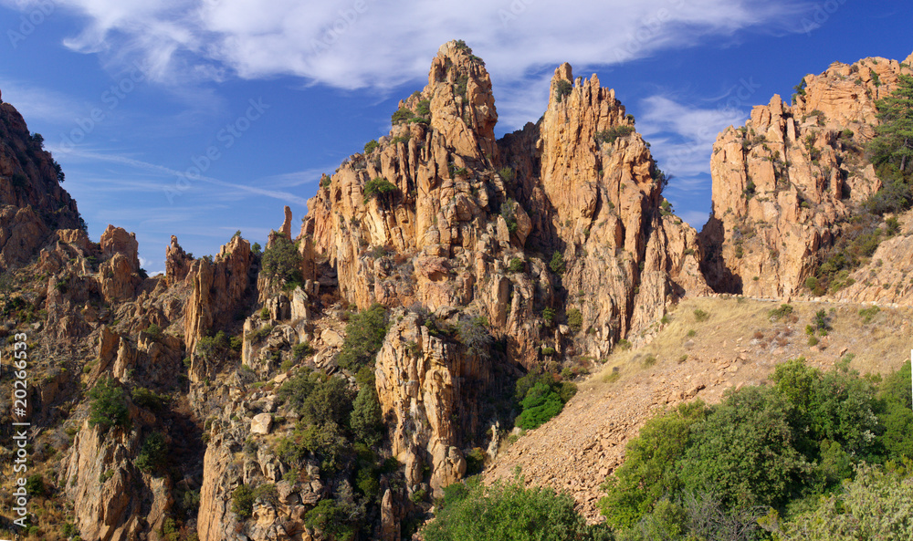 rock formations of Calanche de Piana, Corsica rock formations of Calanche de Piana, Corsica