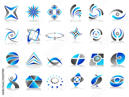 Vector Abstract Logo Icon Design Set