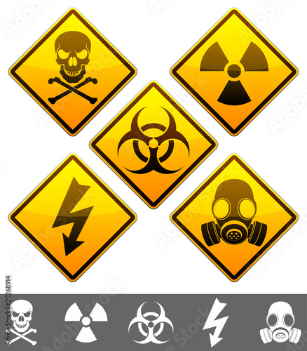 Warning signs.