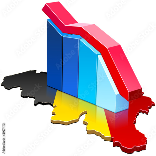 Statistiques belges en baisse (détouré)