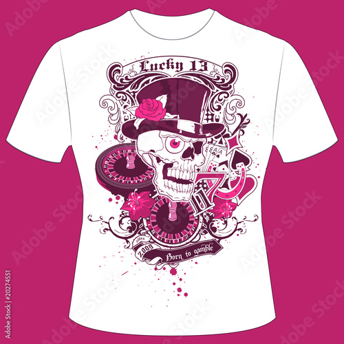 T-Shirt Druck Gambler