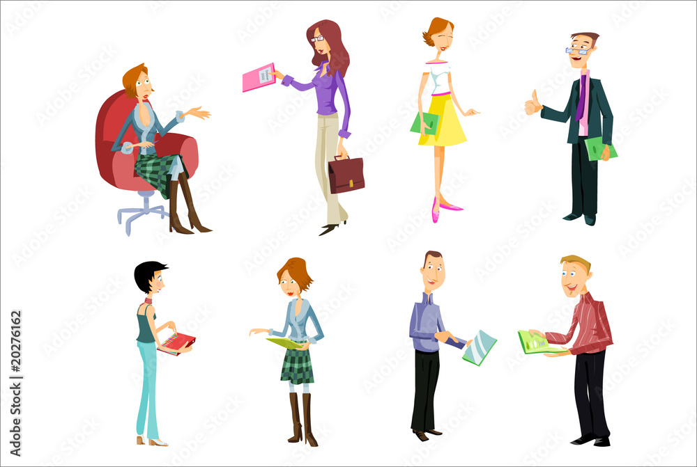 personnages bureau