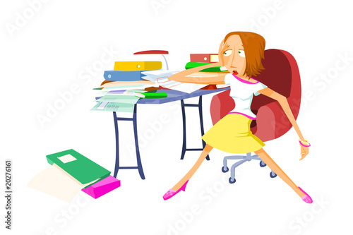 bureau en désordre