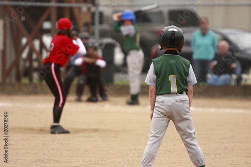 batter about to hit a pitch during a baseball game © Peter Kim