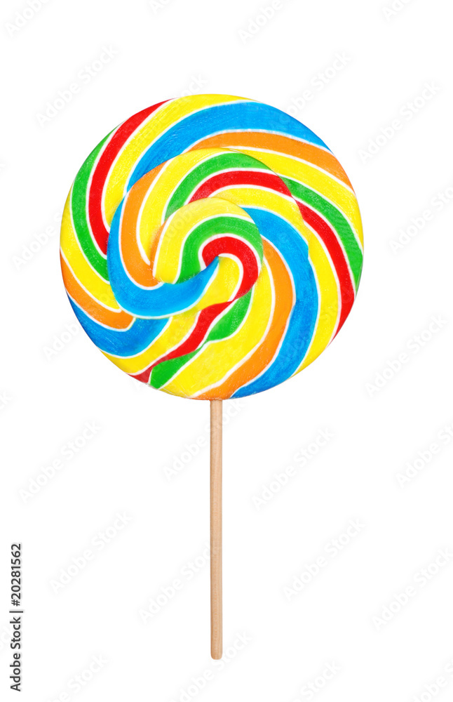 isolated Colorful Lollipop on a white background isolated Colorful Lollipop on a white background