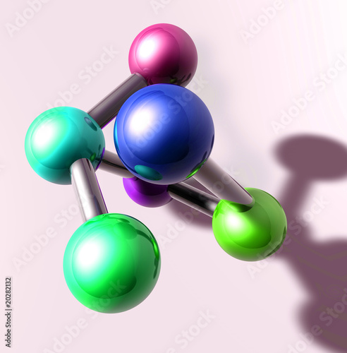 Atom molecule illustration © Kheng Guan Toh