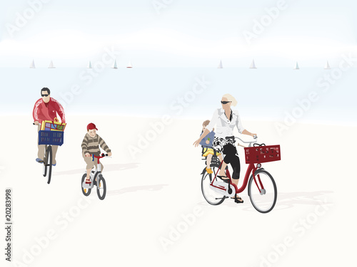 family bicycle trip