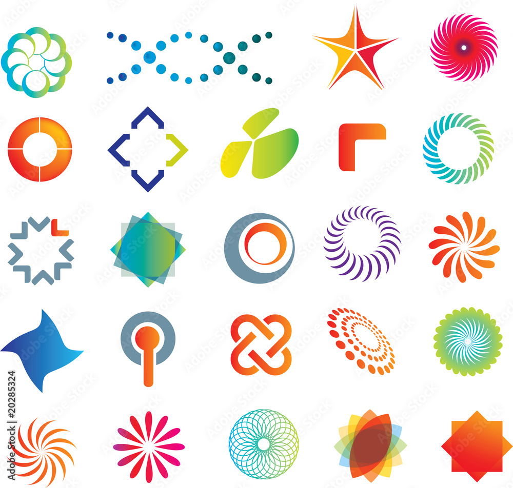 Abstract logo shapes Abstract logo shapes