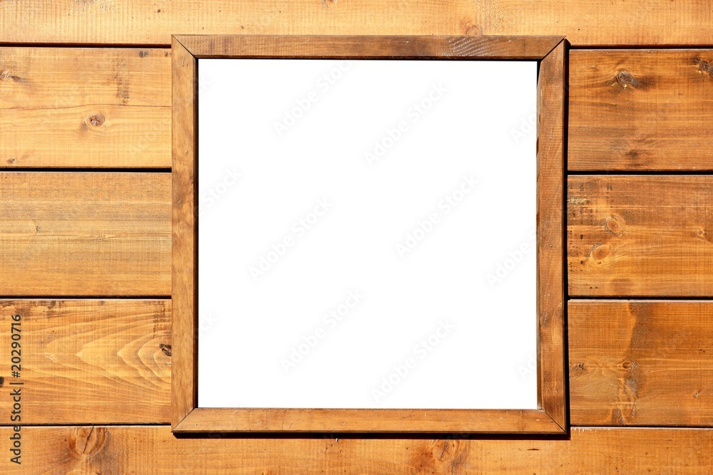 Wood window wall with copyspace Wood window wall with copyspace