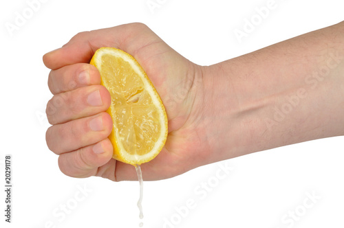 Hand with Lemon