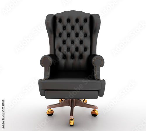 Classic glossy black chair