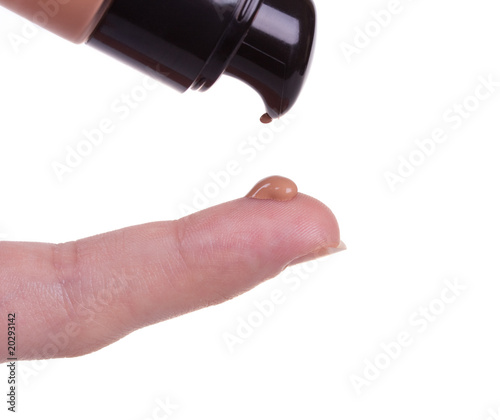 Beige makeup cream