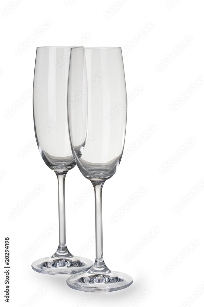 Two empty wineglasses Two empty wineglasses