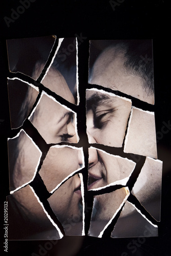 Ripped love and photograph