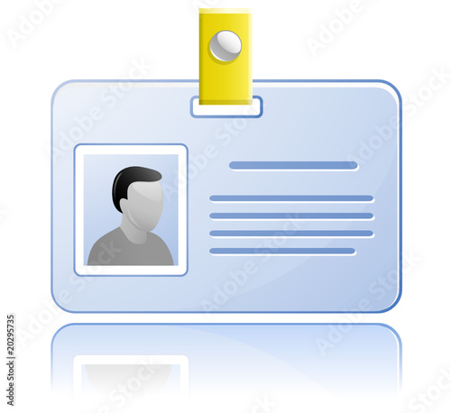 ID card. Vector Name Tag.