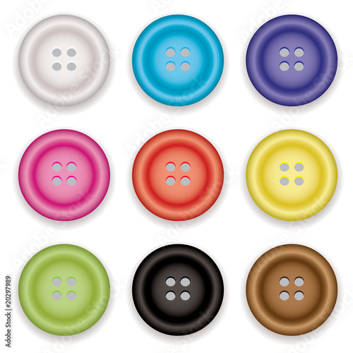 clothes buttons icons