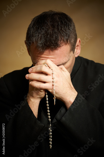 Konstfotografi Praying priest