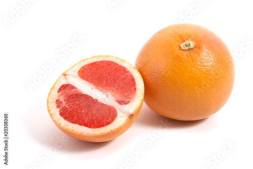 grapefruit with half