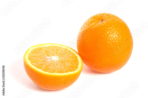 orange and slice
