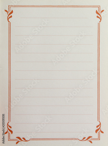 Page with decorative vintage border