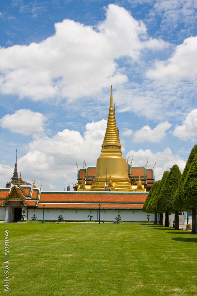 Naklejka premium Thailand, Bangkok.The temple in the Grand palace area.