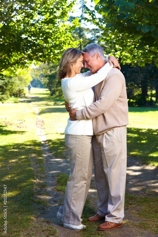 Fototapeta premium elderly seniors couple