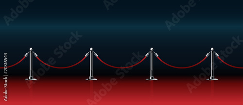red honorable path for award ceremonies