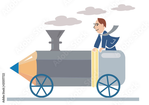Pencil_ locomotive