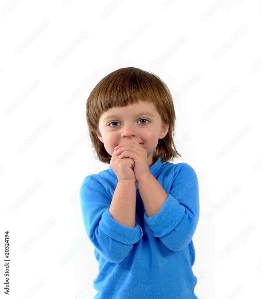 three years old girl expecting a present three years old girl expecting a present
