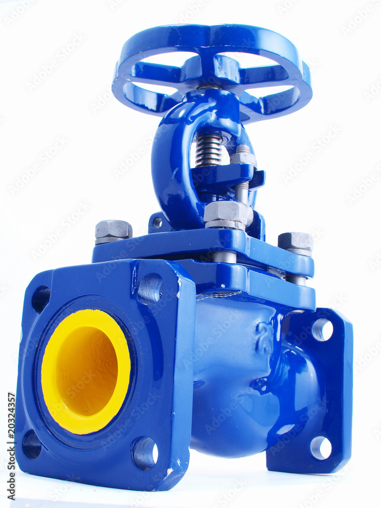 Fototapeta premium Pipeline armature on a white background