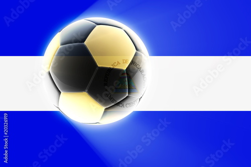 Flag of Nicaragua soccer