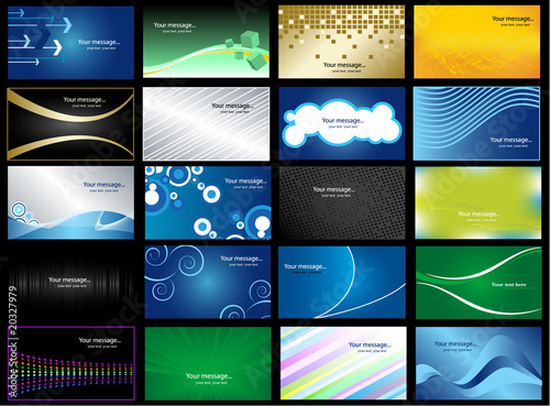 business card-vector set