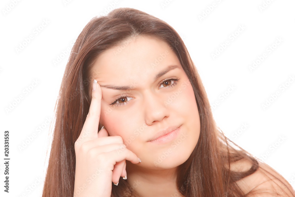 Portrait of a beautiful young woman Portrait of a beautiful young woman