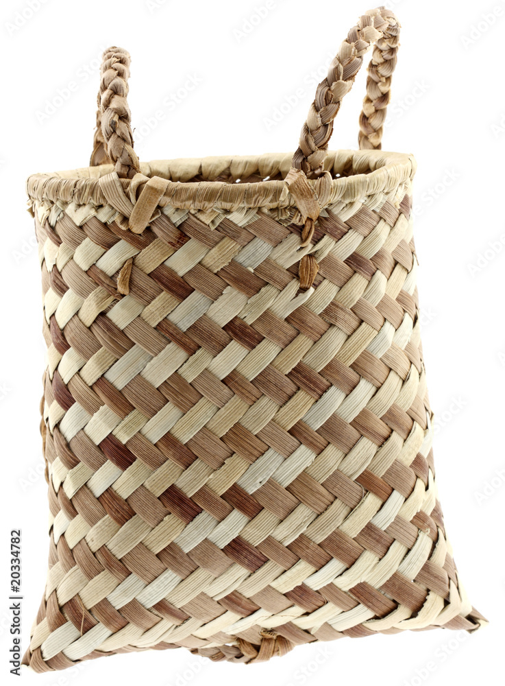 sac à dos, artisanat malgache tressage vacoa fond blanc Stock Photo | Adobe  Stock