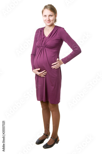 Smiling pregnant woman