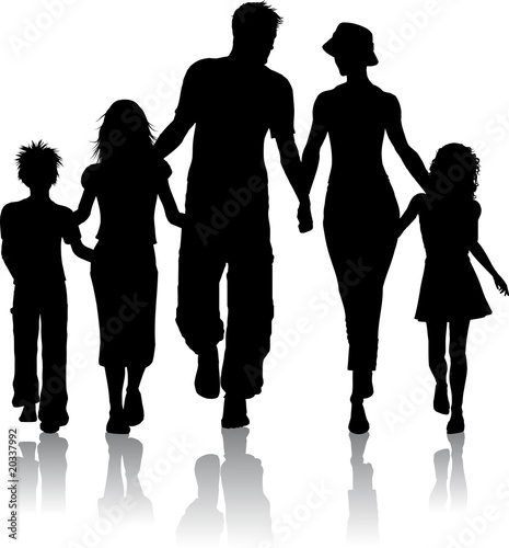 Family silhouette