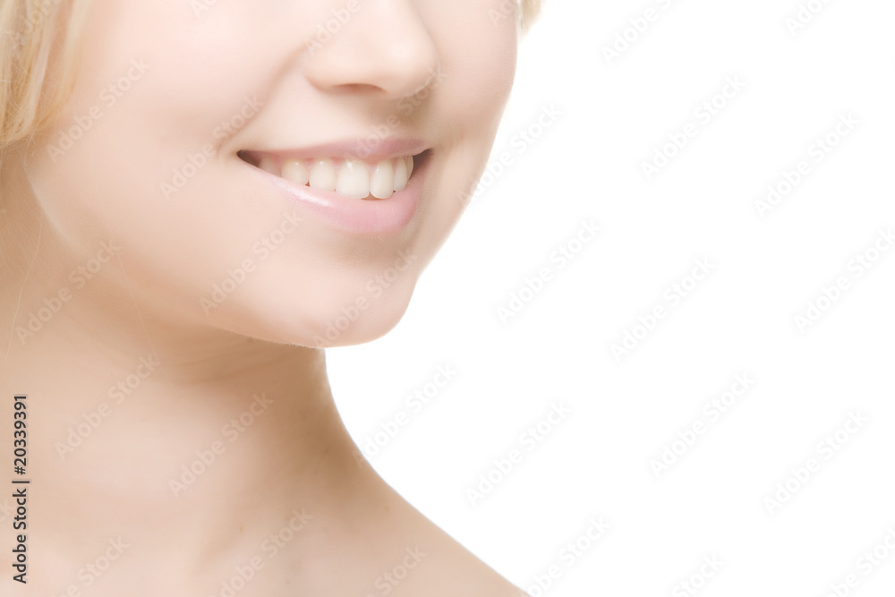 Laughing woman smile