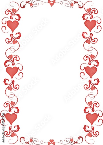 Herz- Rahmen Valentinstag