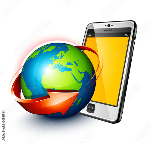téléphone portable concept communication