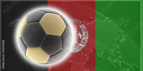 Flag of Afghanistan soccer