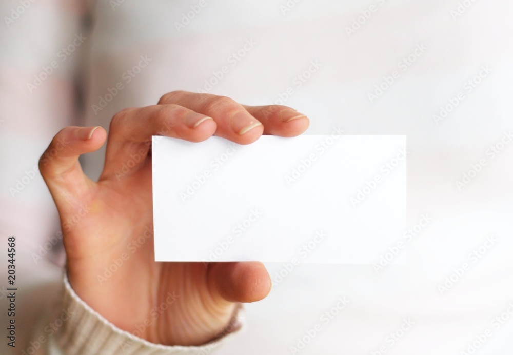 hand and blank paper with copyspace hand and blank paper with copyspace