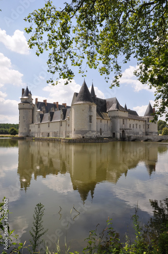 Reflet du château du Plessis-Bourré