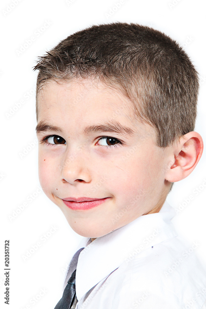 Fototapeta premium Closeup of Cute little boy