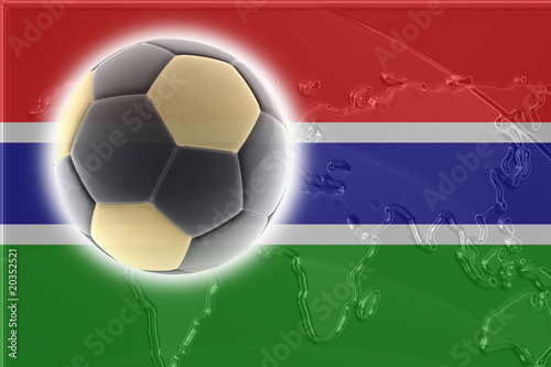 Flag of Gambia soccer