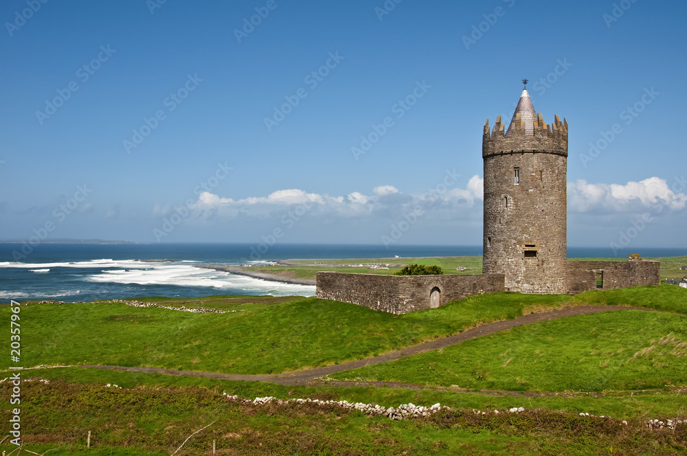 old irish castle in the west of ireland